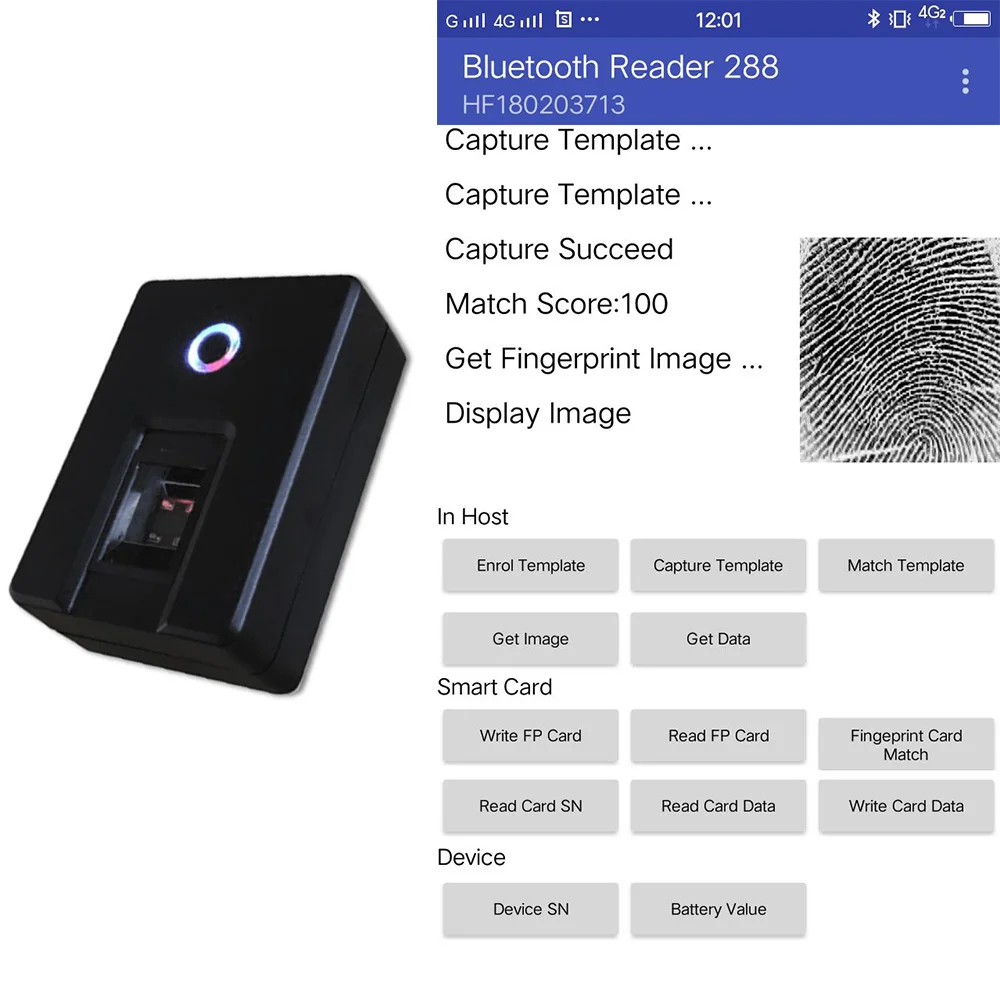 Biostore 5V USB зарядное устройство цифровой Bluetooth считыватель отпечатков пальцев