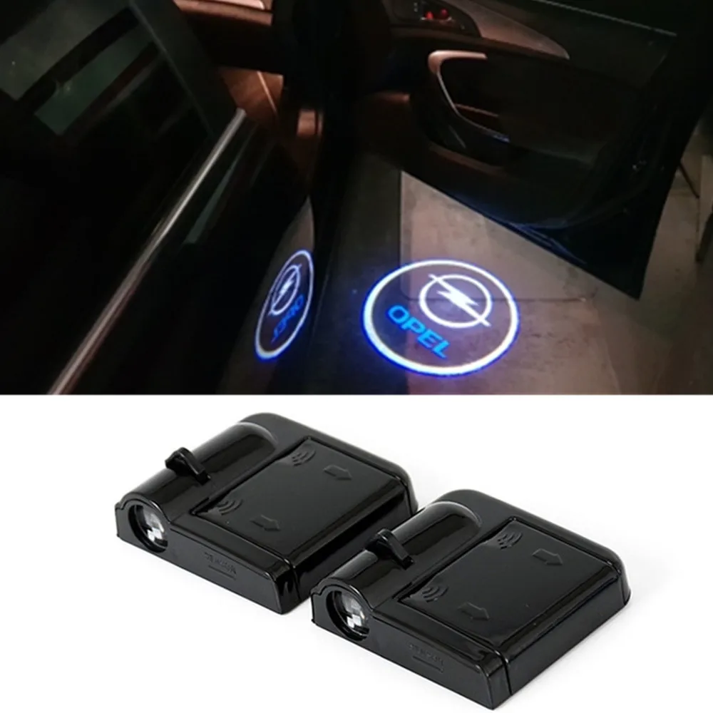 

2X LED Car Laser Logo Projector Door Light For Opel Astra H G J Corsa D C B Zafira Vectra C Mokka Meriva Omega Vivaro Insignia