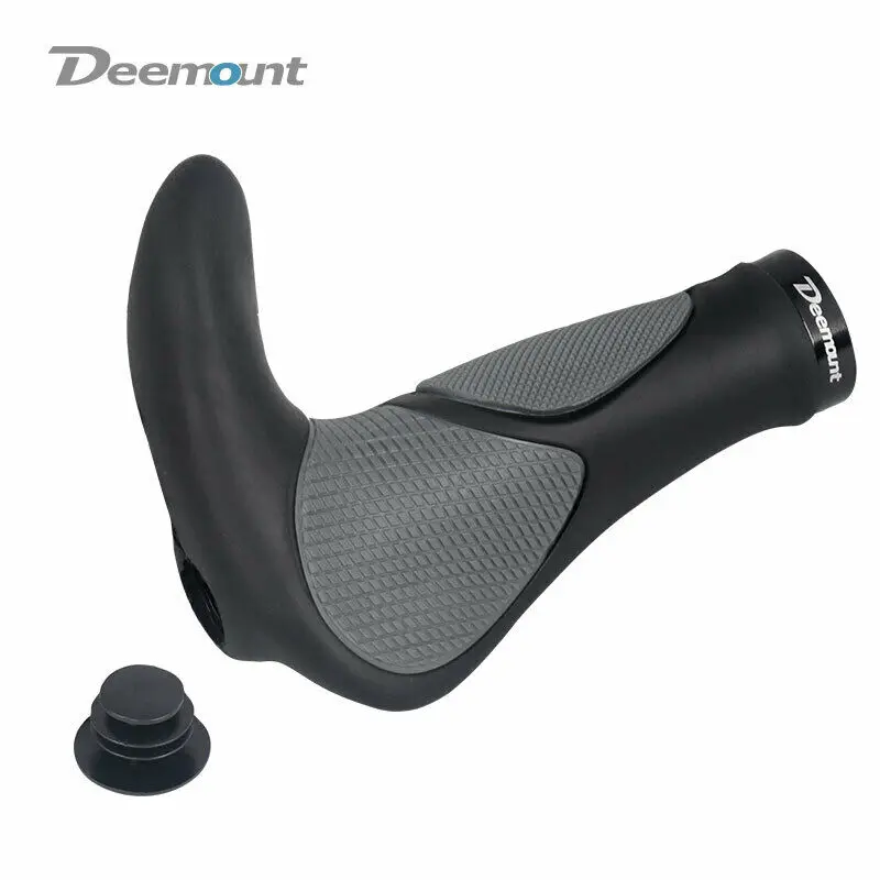 

1Pair Bike Handlebar TPR Rubber Grips with Lock Ring Shock-Proof Anti-Slip for MTB Mountain Road Bike Handmand Grips