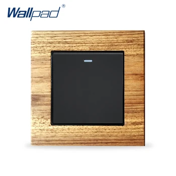 

Wood Frame 1 Gang Switch Wallpad Luxury Wall Light Switch Push Button Switches Interrupteur 2 Way Light Switch