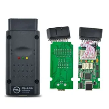 Herramienta de diagnóstico OBDII para OPEL PIC18F458, autoescáner obd2 con Firmware V1.59, Software Opel OPCOM 120309A OP-COM