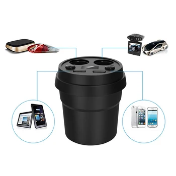 

New 3.1A/80W Dual USB Charger Car Adapter With 2 Socket Splitter Cigarette Lighter qyh