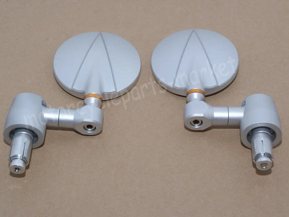 1 пара мотоциклетных CNC 7/8 &quotуниверсальных круглых зеркал для мотоциклов с ручкой