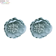 JUJIA 6 цветов женские трендовые серьги-гвоздики с цветком Топ продавец брендовые дизайнерские Роскошные серьги Заводские, закупка
