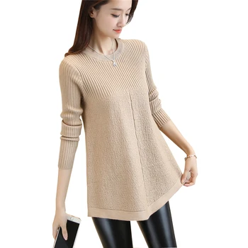 

Women Crop Sweater Blouse 2018 New Fashion Korean Female Cashmere Long Sleeve Knitted Sweater Pullover Wool Women Tops