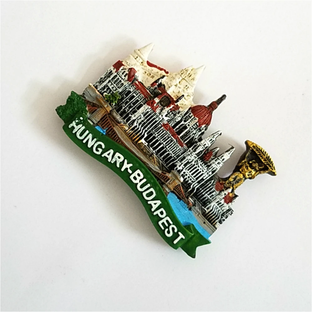 2019 Newest Resin Hungary Budapest Parliament Building Fridge Magnet Craft Tourist Souvenir