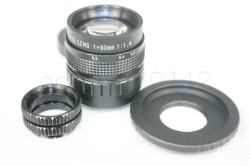 

50mm f1.4 CCTV Lens for Fuji FX + C Mount to Fuji FX adapter +2 Macro Rings For Fujifilm X-E2 X-E1 X-Pro1 X-M1 X-A3 X-A2 X-T1