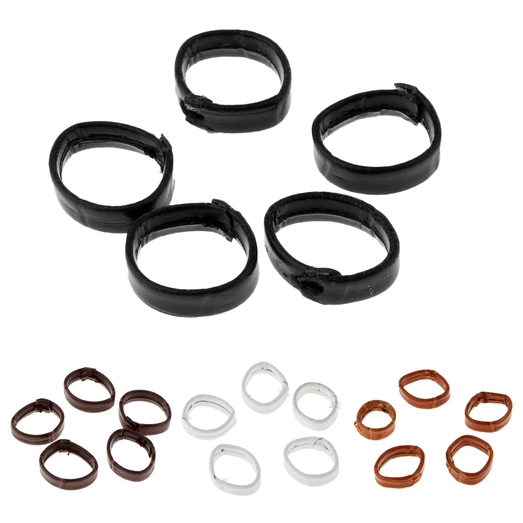 

5pcs PU Leather Replacement Watch Band Loop Keeper Retainer Secure Rings