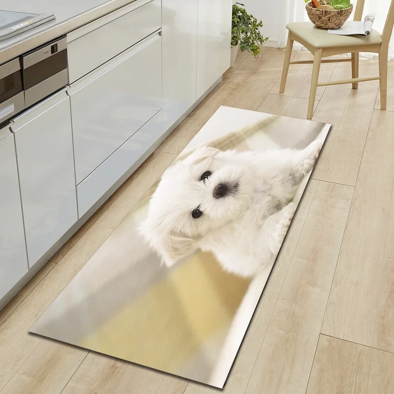 

Dog Cats Printed Entrance Doormat Cartoon Long Floor Mats Carpets for Living Room Kitchen Bathroom Rugs tapetes para casa sala