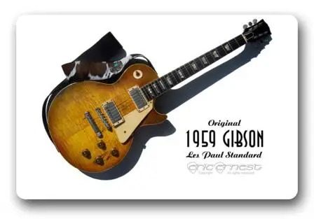Custom Gibson Les Paul Guitar Doormat Bedroom Decor Gibson