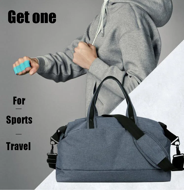 Терилен Мужская спортивная сумка для фитнеса через одно плечо, спортивная сумка для занятий спортом на открытом воздухе, сумка для путешествий, женская сумка для занятий йогой большой емкости