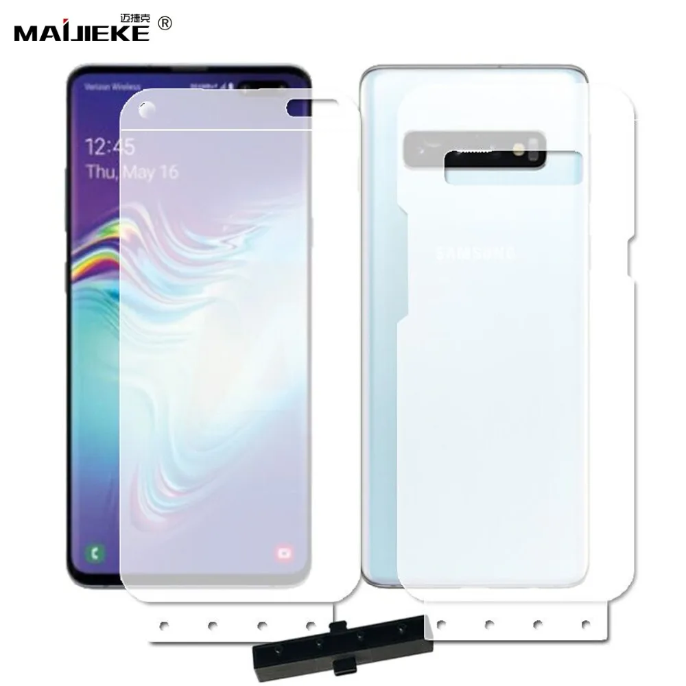 2 шт. мягкая Гидрогелевая Защитная пленка для экрана Samsung Galaxy S10|Защитные стёкла и