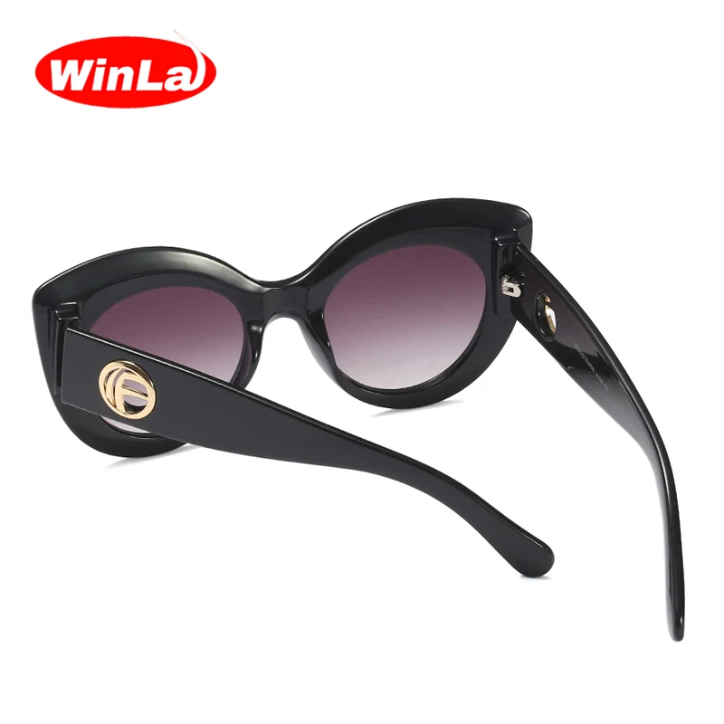 Winla 2019 New Fashion Design Women Classic Personality Cat Eye Sunglasses Women Big Frame Street Tide Sun Glasses UV400 WL1026 Winla 2019 New Fashion Design Women Classic Personality Cat Eye Sunglasses Women Big Frame Street Tide Sun Glasses UV400 WL1026