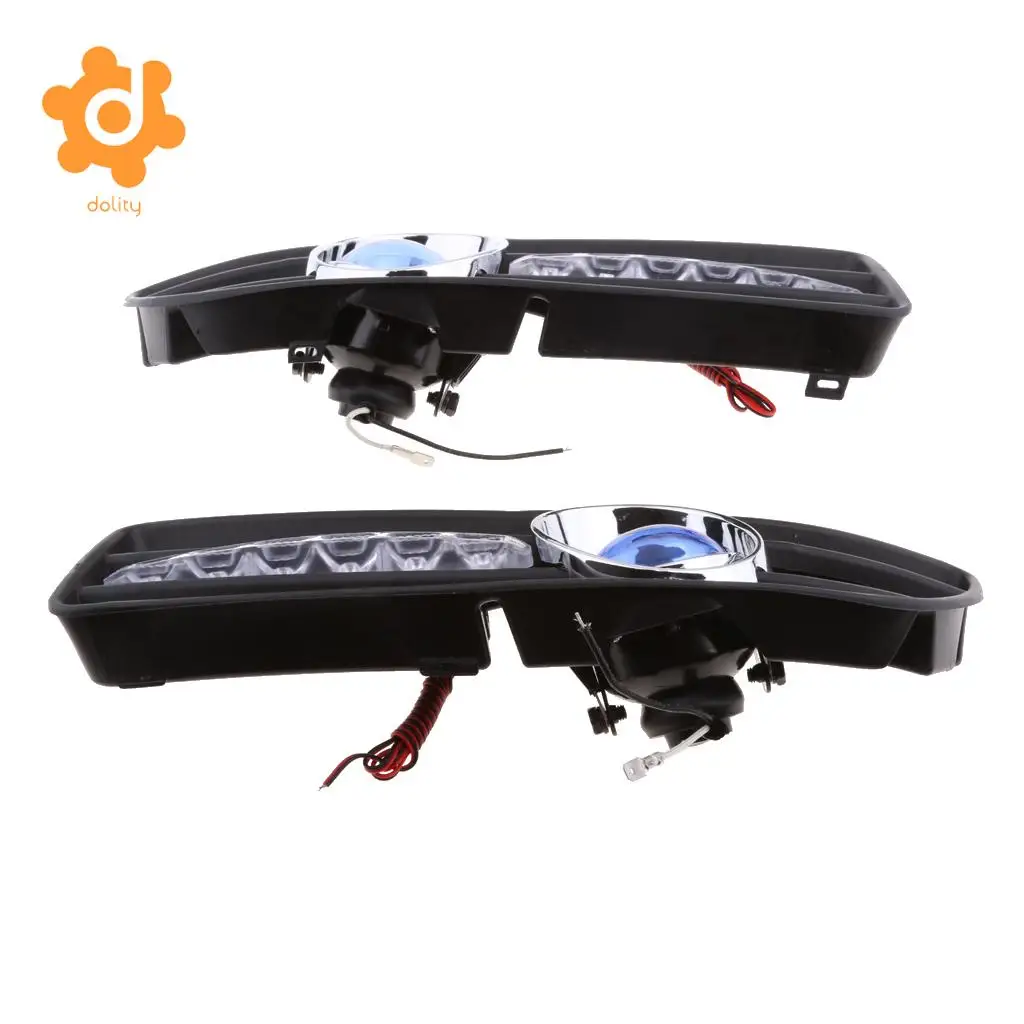 2 Pieces Car Fog Light Lamp Grille Clear Lens for  VW Jetta Bora Mk4 99-04