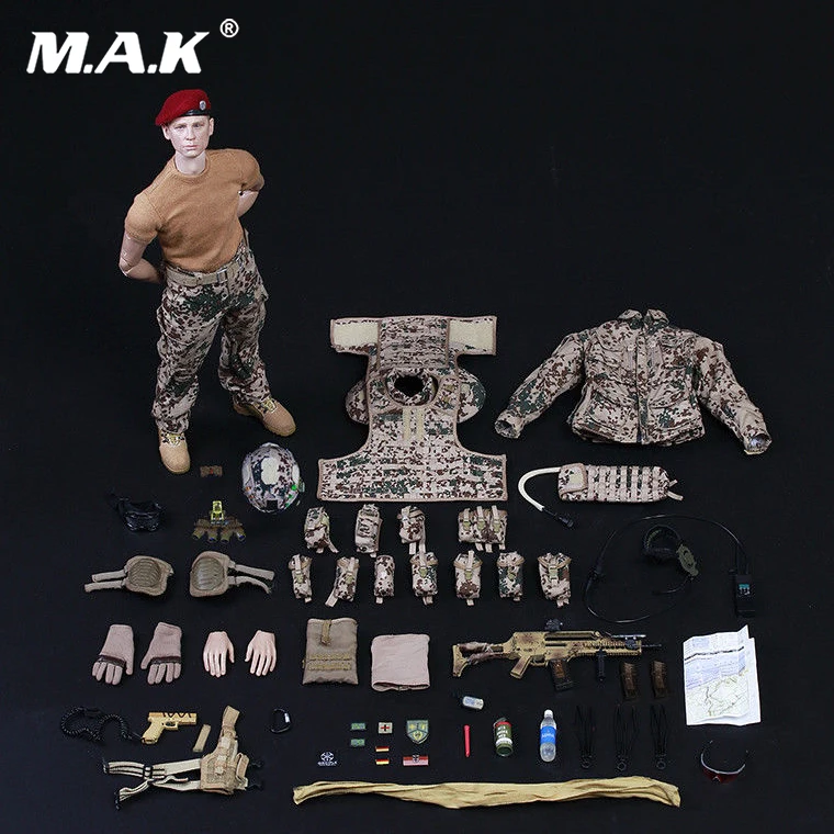 

For Collection 1/6 Scale Germany KSK Special Action Team in Afghanistan Assault Figure 73009 full set soldier doll toys