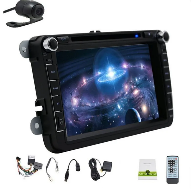 Четырехъядерный 1024*600 Android 9 0 16 Гб карта для Volkswagen VW 2din автомобильный DVD GPS