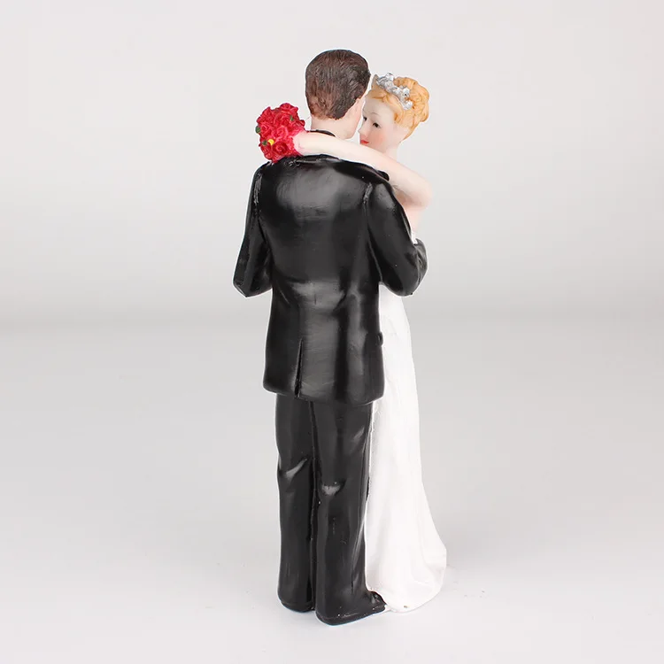 FANLUS Bride and Groom Decorative Wedding Cake Toppers - Cake Topper Figurines, Keepsake Wedding Cake Decorations (5)