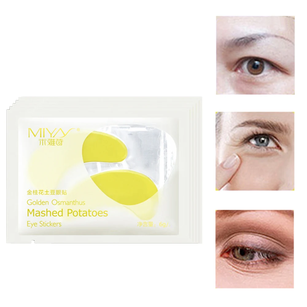 10 pairs of gold osmanthus potato eye mask to fine lines to dark