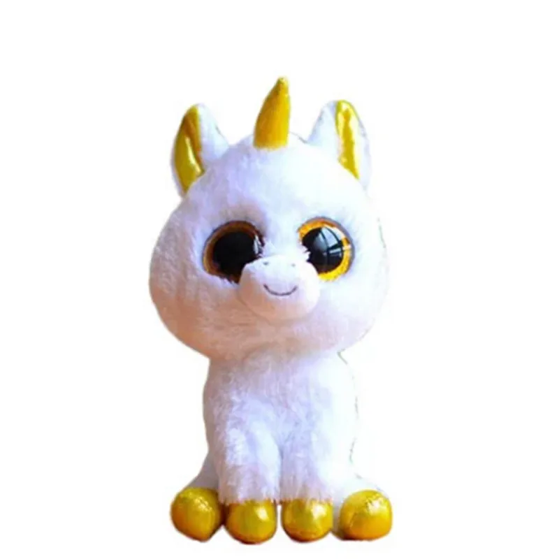 peluche con occhi grandi unicorno