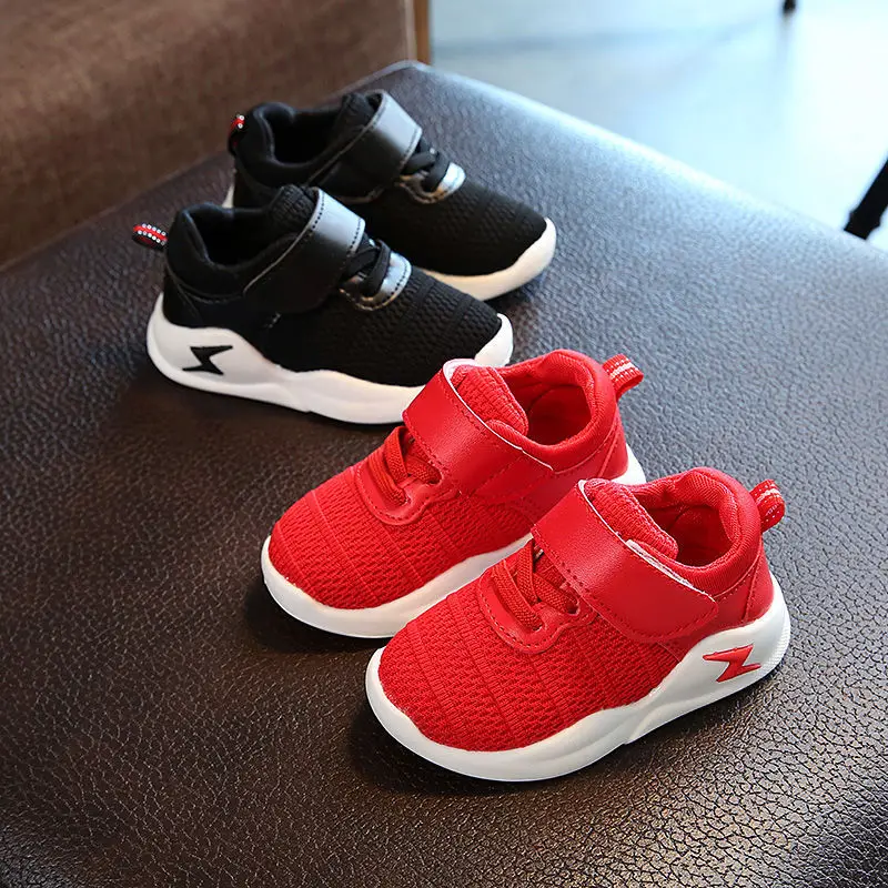 

New 2018 European fashion fantastic running baby mesh first walkers cool cute boy girls sneakers Hook&Loop baby shoes