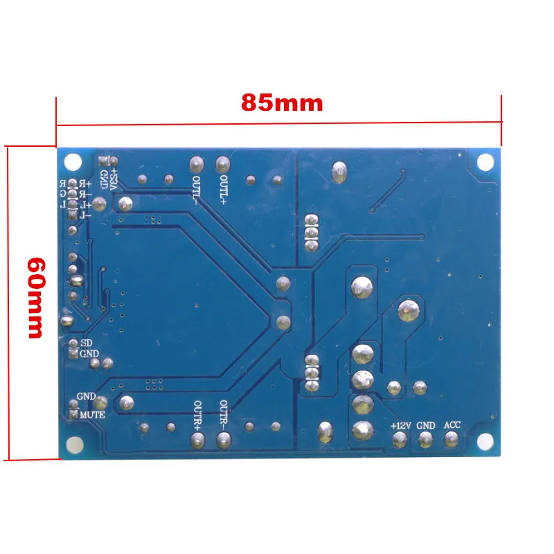 DC 12V 50W * 2 TPA3116 D2 двухканальный цифровой усилитель мощности аудио плата для