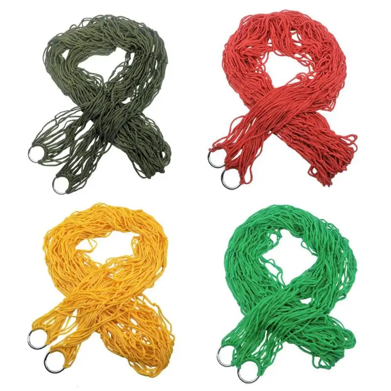 Single Person Mesh Nylon Hammock Portable For Camping Beach Outdoor Leisure Hanging Bed Swing Adult Furniture Ulatralight New Single Person Mesh Nylon Hammock Portable For Camping Beach Outdoor Leisure Hanging Bed Swing Adult Furniture Ulatralight New