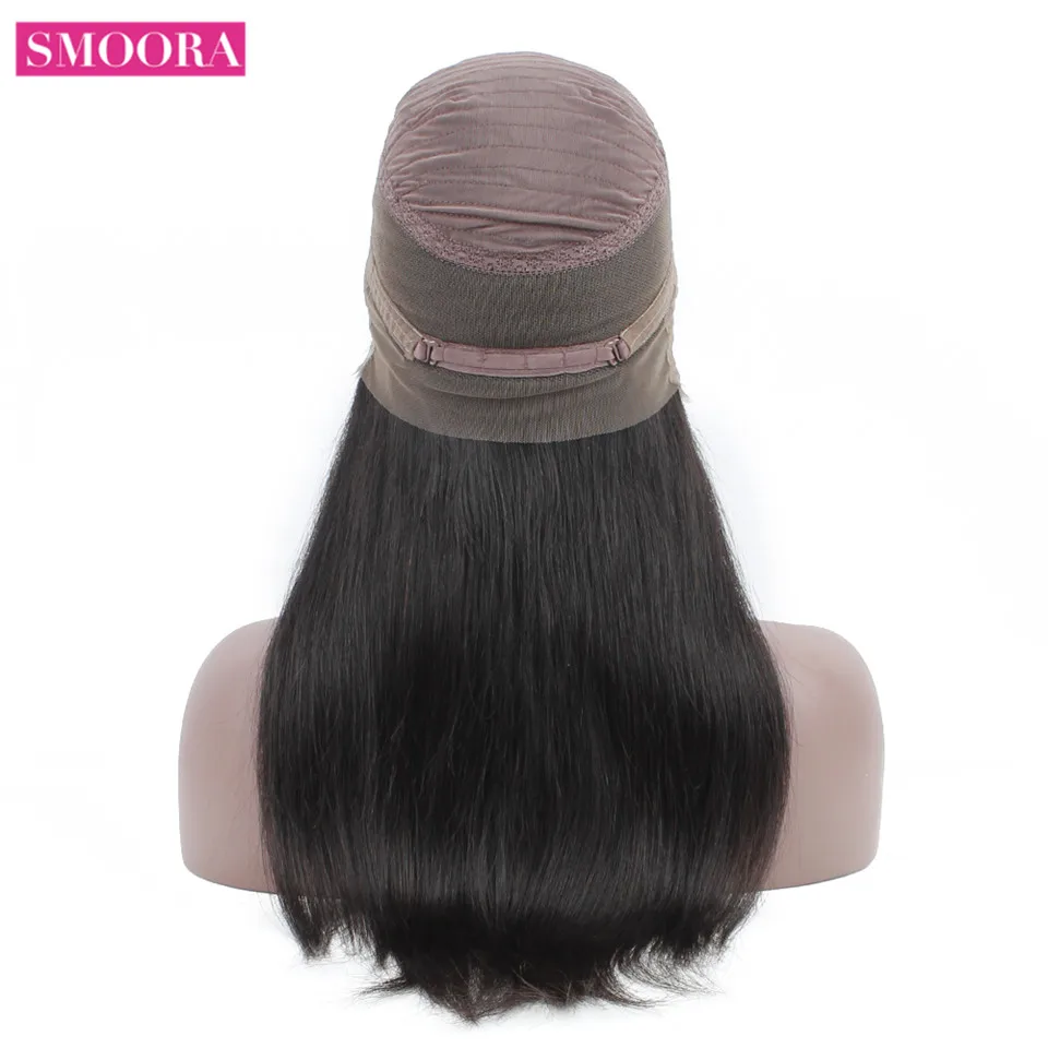 Прямые волосы SMOORA прямые с волосами BabyHair 150% 360 кружевные фронтальные