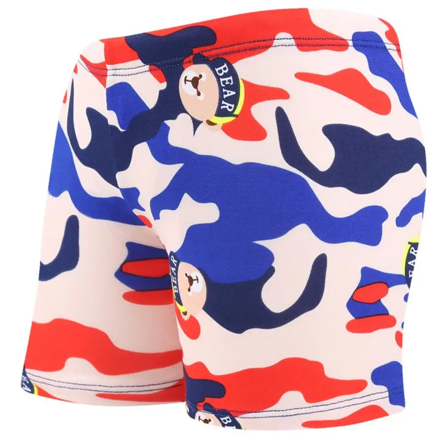 Детские плавки с рисунками из мультфильмов; короткие шорты с камуфляжным принтом; пляжная одежда для плавания и бассейна; купальный костюм; одежда для купания; Sunga - Цвет: Camouflage 6