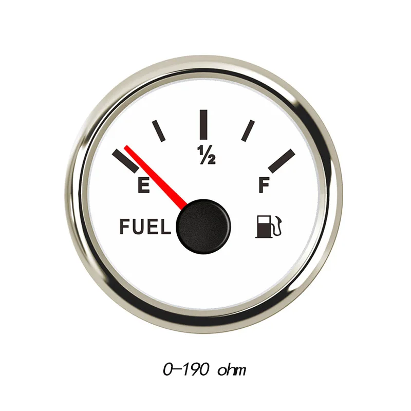 52 мм измеритель уровня топлива для автомобиля, грузовика, лодки, морского мотоцикла, масляный бак, индикатор уровня топлива 0-190 Ом/240-33 Ом, измеритель уровня топлива - Цвет: WS 0-190ohm