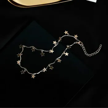 

Choker Boho Gold Color Chain Tiny Star Maxi Choker Necklace For Women Tassel Necklaces choker collares de moda Dropshipping*