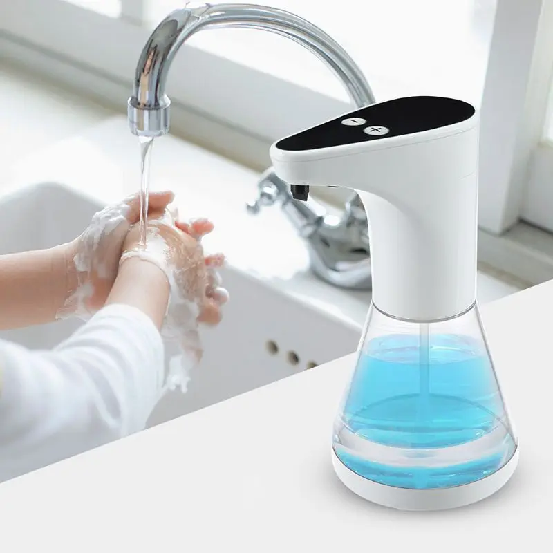 

520ml Sensor Soap Dispenser Automatic Touchless Liquid Lotion Dispenser Portable Smart Hand Sanitizer Storage