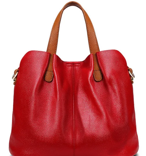 

fashion Women Soft Genuine Leather Bag Vintage Elegant Ladies Big Handbag Ladies Exquisite Crossbody Shoulder Bags Bolsa D066