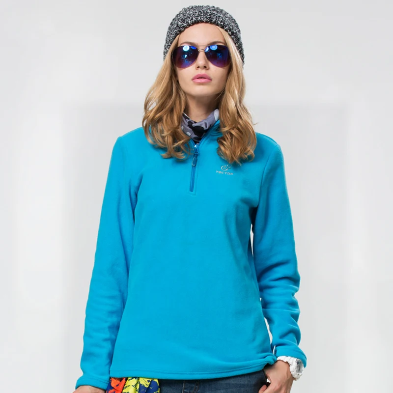 الرجال النساء الشتاء الصوف معطف طويل الرقبة الرياضة في الهواء الطلق Tectop معاطف الصيد المشي التخييم التزلج الرحلات الذكور الإناث تي شيرت