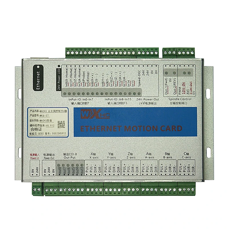 

CNC Mach3 USB 6 Axis Motion Control Card XHC MK6 Breakout Board for cnc milling machine free shipping