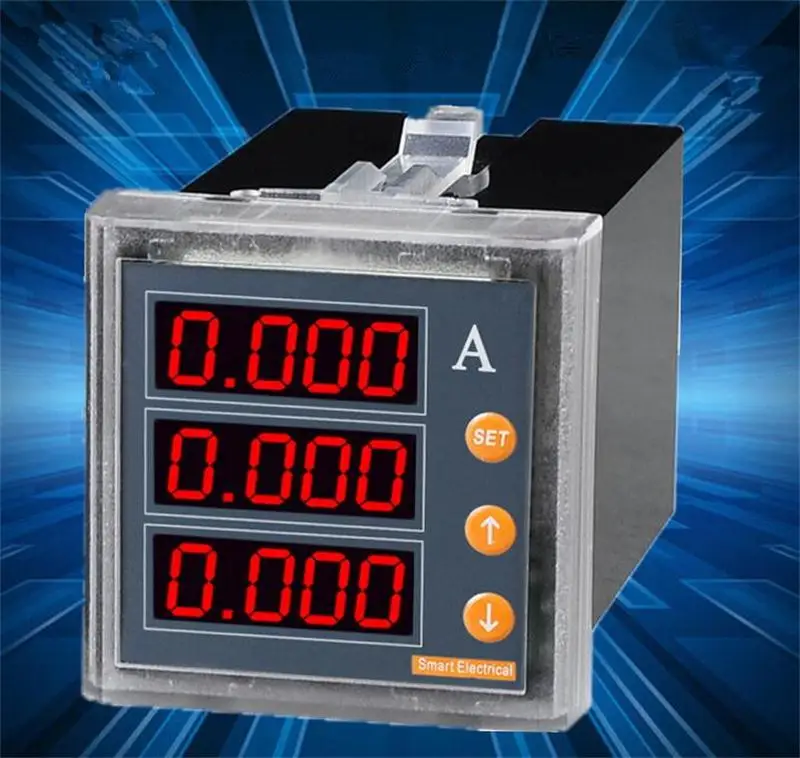 AC220/V5A Intelligent Digital Display Precision Three phase Ammeter