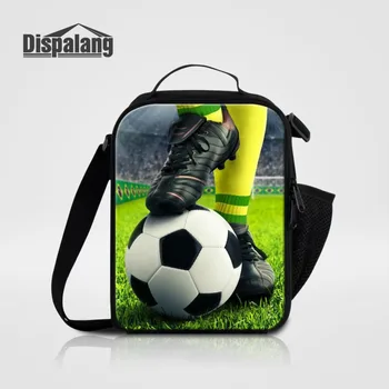 

Design Thermo Lunch Bag for Kids Food Thermal Bag Soccers Footballs Print Lunchbox Insulated Storage Container Picnic Cooler Bag