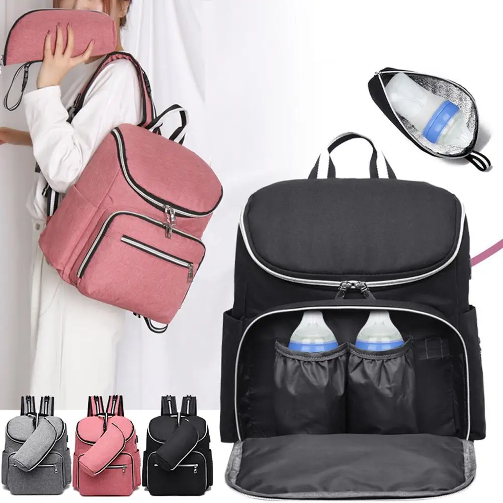 

Fashion Maternity Bag 2019 Multi-functional USB Large Capacity Backpack Mother Baby Maternity Bag