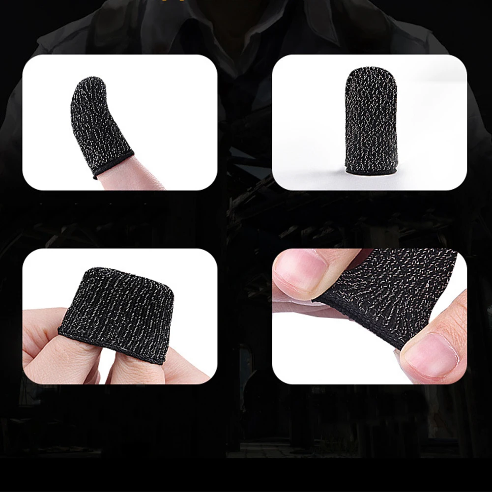 1 пара мобильных игр Finger Cots для PUBG стойло чувствительный Sweatproof дышащий нарукавник игровые аксессуары для iPhone iOS Android