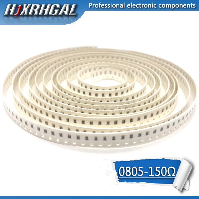 300PCS 0805 SMD Resistor 150 ohm 1/8W 150R 151 hjxrhgal | Электронные компоненты и принадлежности
