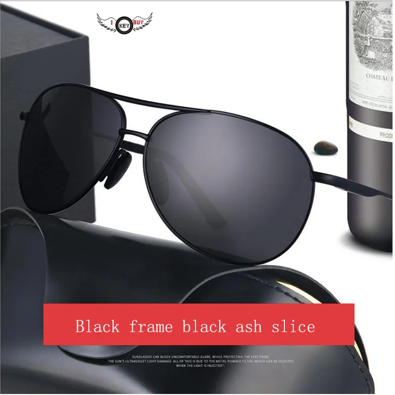Новые водительские очки, очки рolaroid, солнцезащитные очки для мужчин, антибликовые утолщенные жесткие TAC линзы, чтобы блокировать УФ свет(серебро