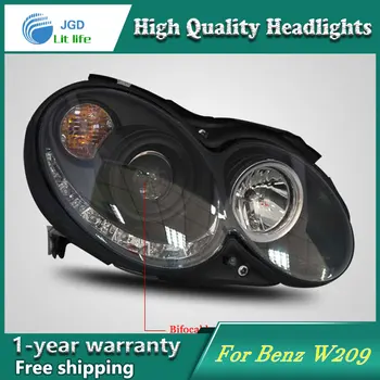 

high quality Car styling case for Benz CLK200 CLK230 CLK280 CLK320 Headlights LED Headlight DRL Lens Double Beam HID Xenon