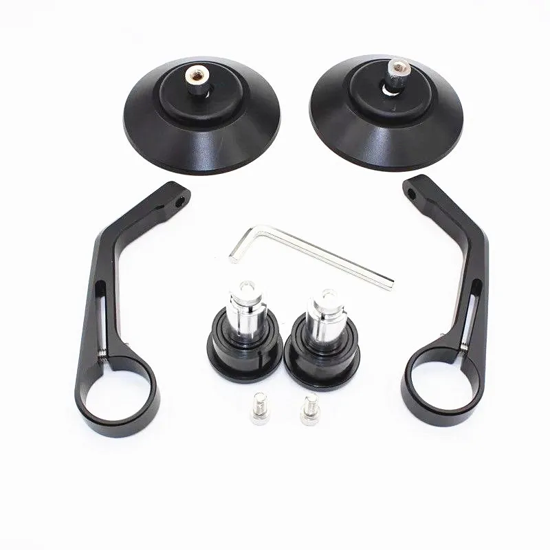 

Motorcycle mirrors 13mm-18mm Handle Bar Universal CNC Handle Bar End Rear Side View Mirrors moto Side Mirrors BLACK