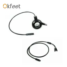 Okfeet eBIKE TSDZ 2 Thumb дроссельной заслонки и 1T2 кабель набор Электрический велосипед PartSpeed дроссельной заслонки для VLCD6 XH18