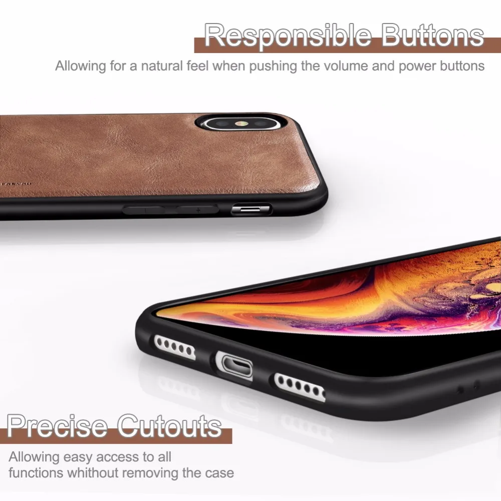 Кожаный чехол для iPhone XS 11 Pro Max 8 7P чехол Роскошный ультра-светильник Мягкий Силиконовый противоударный чехол для iPhone X XS XR