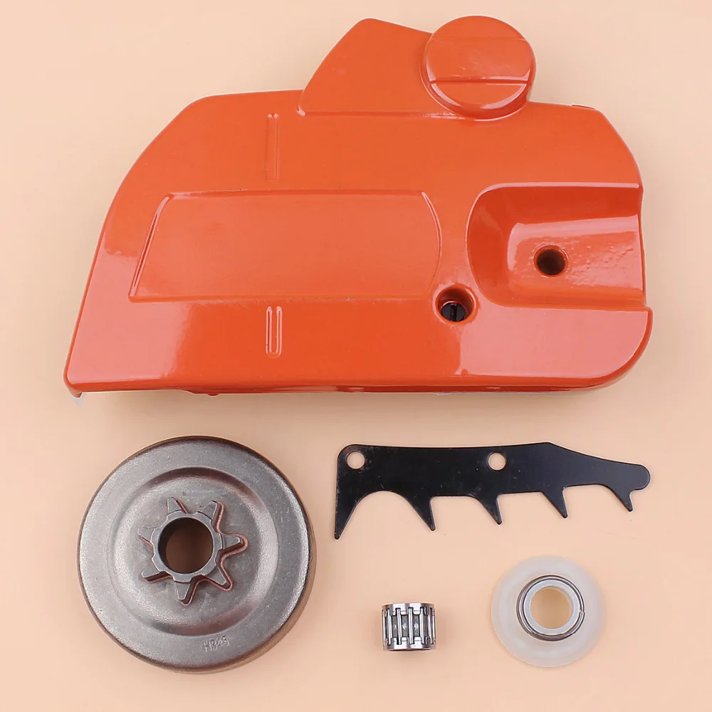 Clutch Drum Chain Brake Side Cover Felling Dog Worm Gear Kit For
