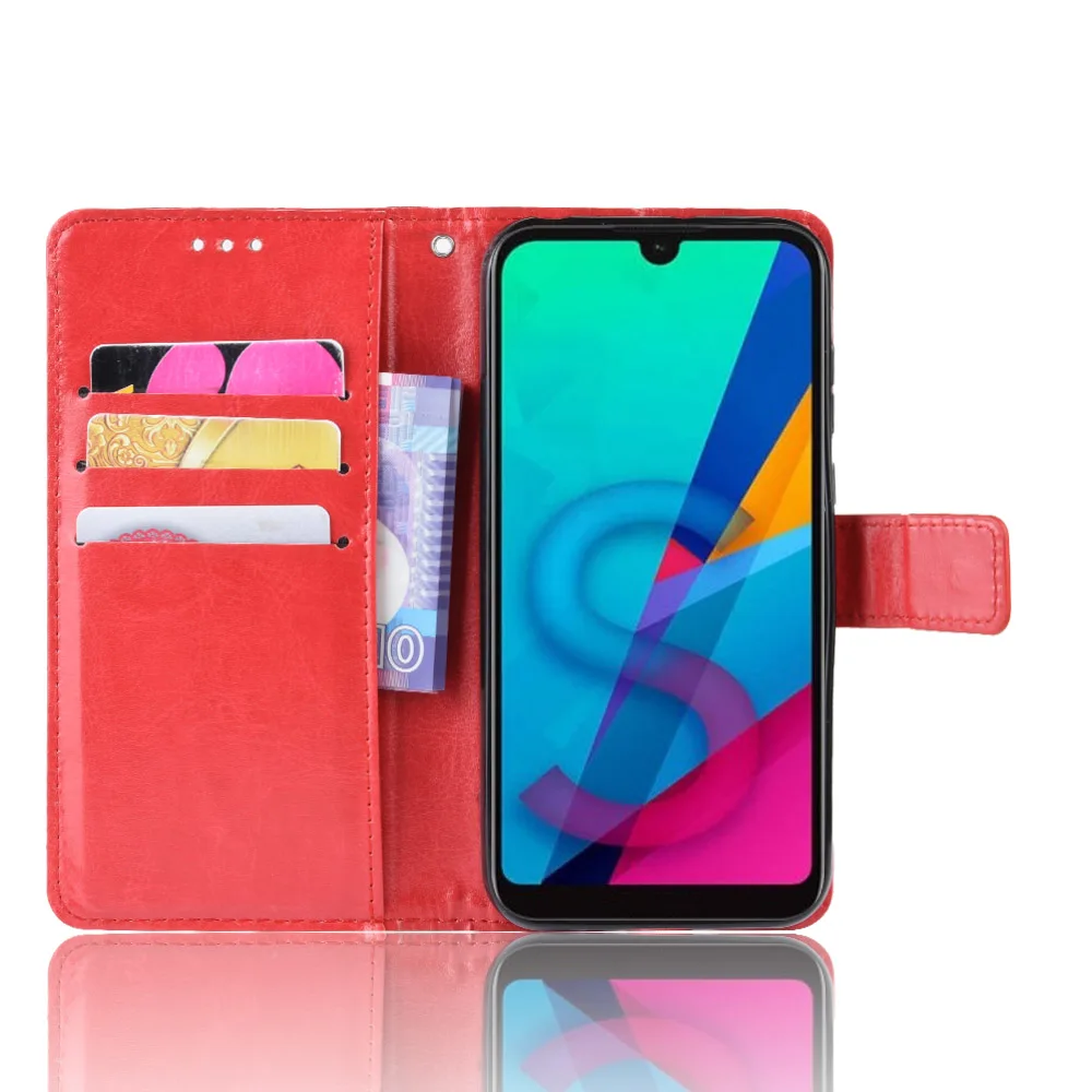 Чехол книжка для huawei Y5 2019 чехол из искусственной кожи кошелек телефона с
