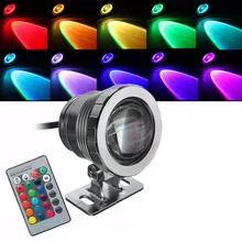 Waterproof IP68 5W RGB LED Light Fountain Pool Pond Spotlight Underwater Lamp With Remote Control AC 85-265V/DC 12V