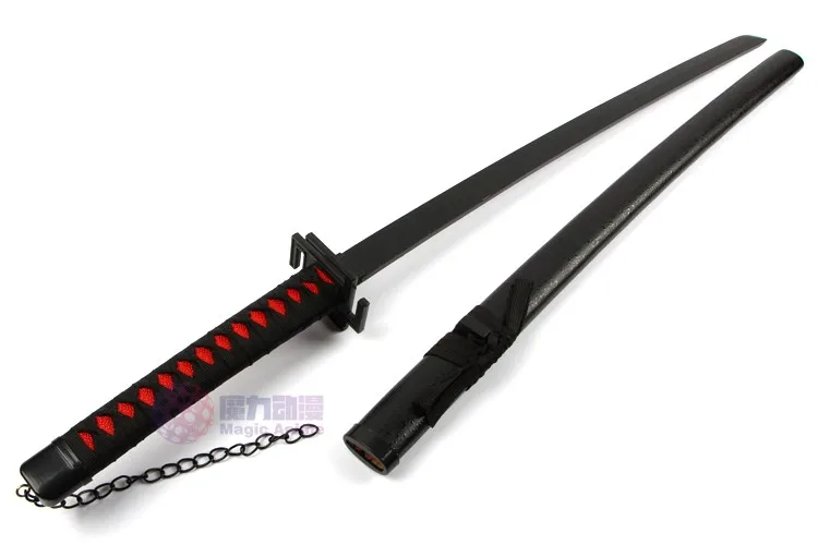 Bleach Kurosaki Ichigo Katana Аниме Косплей деревянный меч лезвие ножа оружие косплей реквизит для Хэллоуина Карнавал вечерние мероприятия