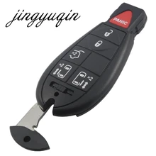 jingyuqin Smart Fob Remote Transmitter Key Shell for Chrysler Town & Country D-odge Grand Caravan Smart Key Case Fob 6BTN