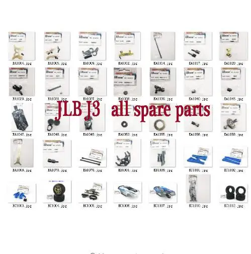 

JLB Racing CHEETAH J3 1/10 RC Car spare parts Car shell chassis wheel tire swing arm cup drive shaft shock absorber gear box